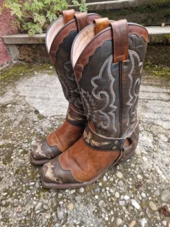 Sendra Biker Boots / Cowboy Stiefel / Western Boots Schlange 38