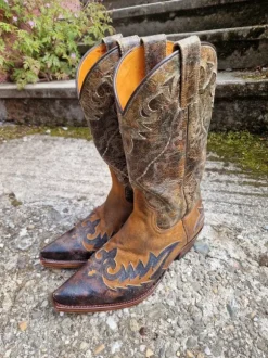 Sendra Cowboy Stiefel / Western Boots Leder 40
