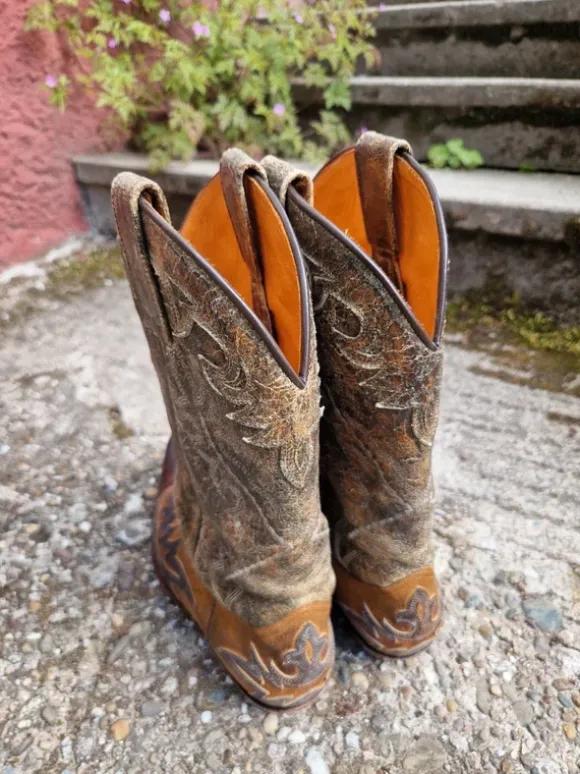 Sendra Cowboy Stiefel / Western Boots Leder 40