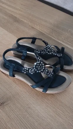 Siketu zwarte dames sandalen