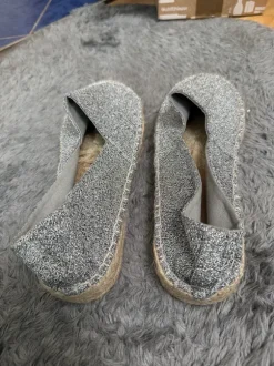 Silber glitzernde espadrilles in Größe 42