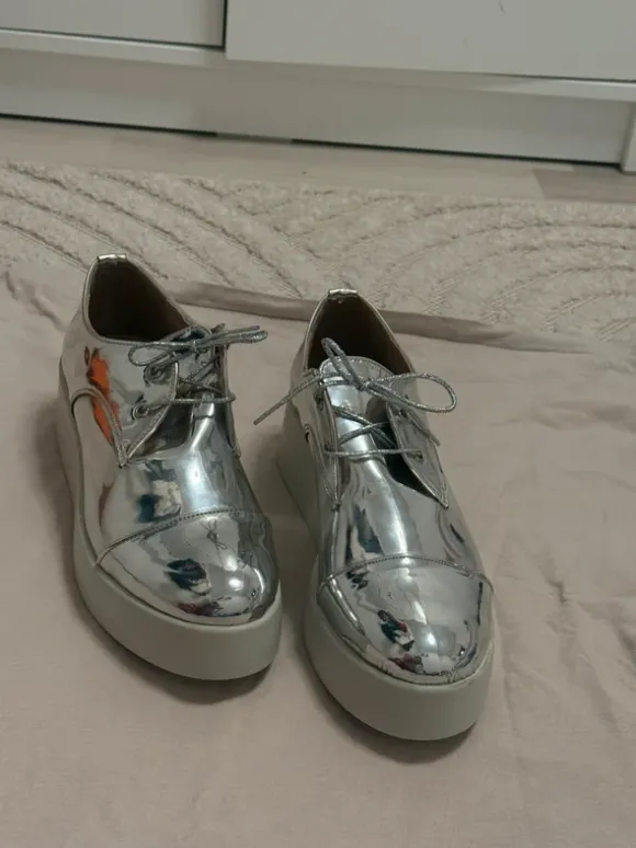 Silber holographische Schuhe
