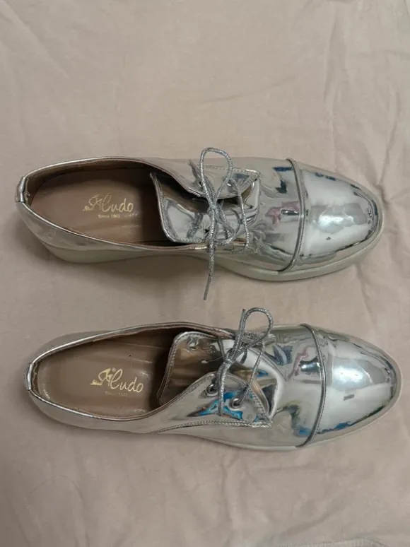 Silber holographische Schuhe