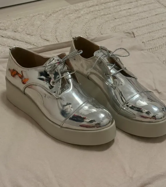 Silber holographische Schuhe