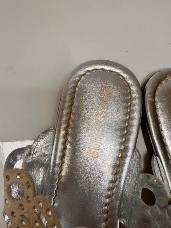 Silberne Schlappen Pinco Pallino
