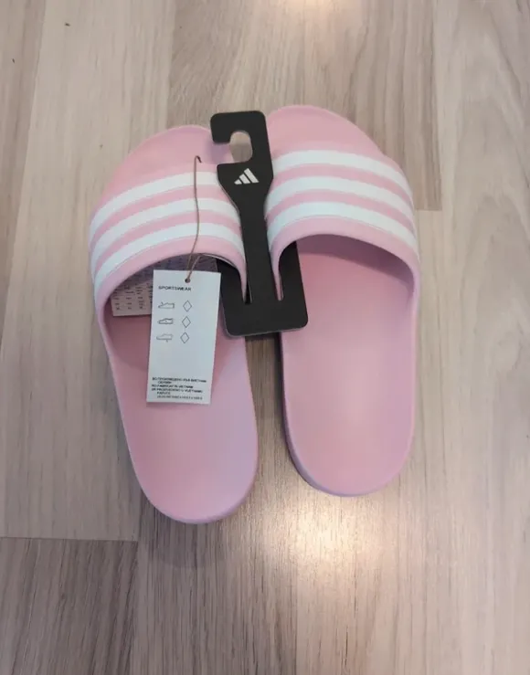Slides Adidas * Adiletten * Schlappen * weiß rosa * Gr 37 * neu *
