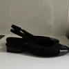 Slingback Ballerinas schwarz Gr 39