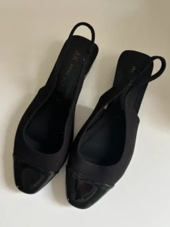 Slingback Ballerinas schwarz Gr 39