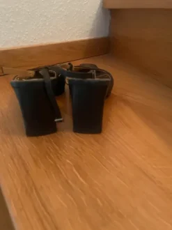 Slingpumps aus Leder