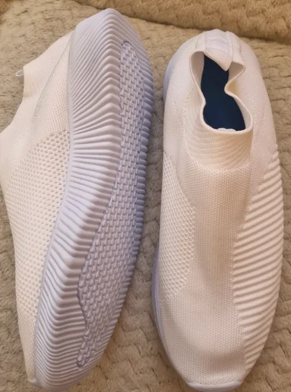 Slipper, Shein, weiß, leicht, neu, Gr.42