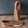 Slipper Sommer Schuhe braun Netz espadrilles