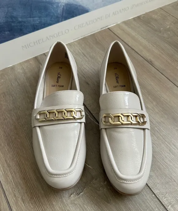 S.Oliver Slipper Loafer Gr. 39 Nude Ballerina elegant