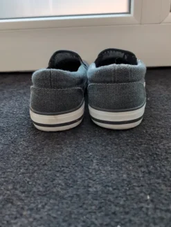 Sommer Frühling Slipper Schlüpfschuh Herren Jungen grau 41