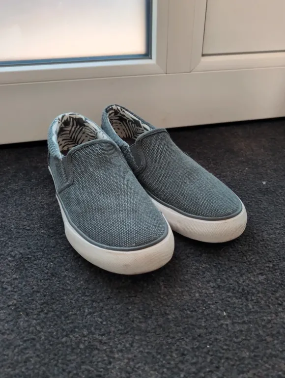 Sommer Frühling Slipper Schlüpfschuh Herren Jungen grau 41