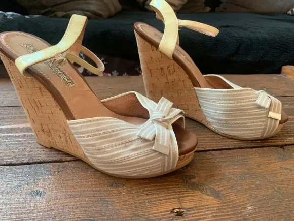 Sommer Schuh mit Keilabsatz