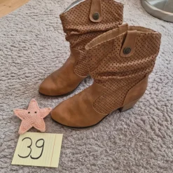 Sommer Stiefelette Gr. 39 NEU Cognac
