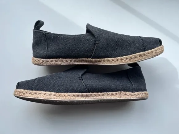 Sommerliche Herrenschuhe: Canvas Espadrilles Gr. 43