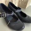 Spangenballerina mit kleinem Absatz