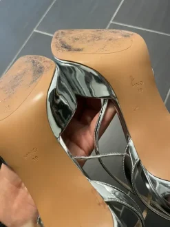 Spitze Pumps | Silber