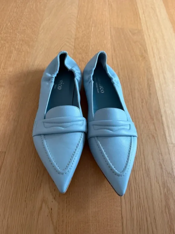Spitzer Penny Loafer | Classico Italian Shoes | Gr. 39/40 | Eisblau