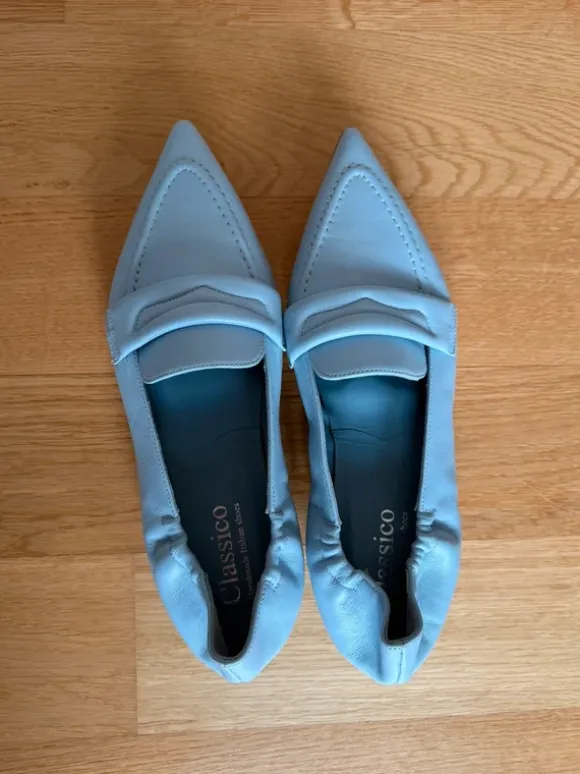 Spitzer Penny Loafer | Classico Italian Shoes | Gr. 39/40 | Eisblau
