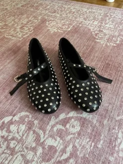 Stephan Paris Ballerina mit Nieten Glitzer Gr. 39