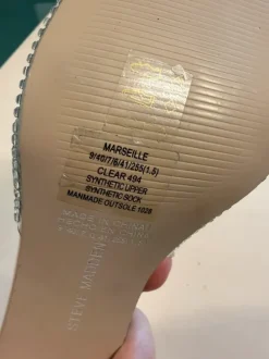 Steve Madden Marseille Slides Pantoletten glitzernd Gr.40