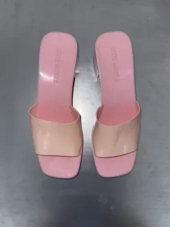 Steve Madden Pink Platform Slides - harlin - Y2K Barbiecore Sandals