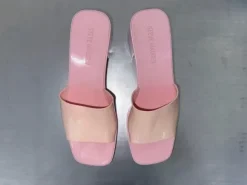 Steve Madden Pink Platform Slides - harlin - Y2K Barbiecore Sandals