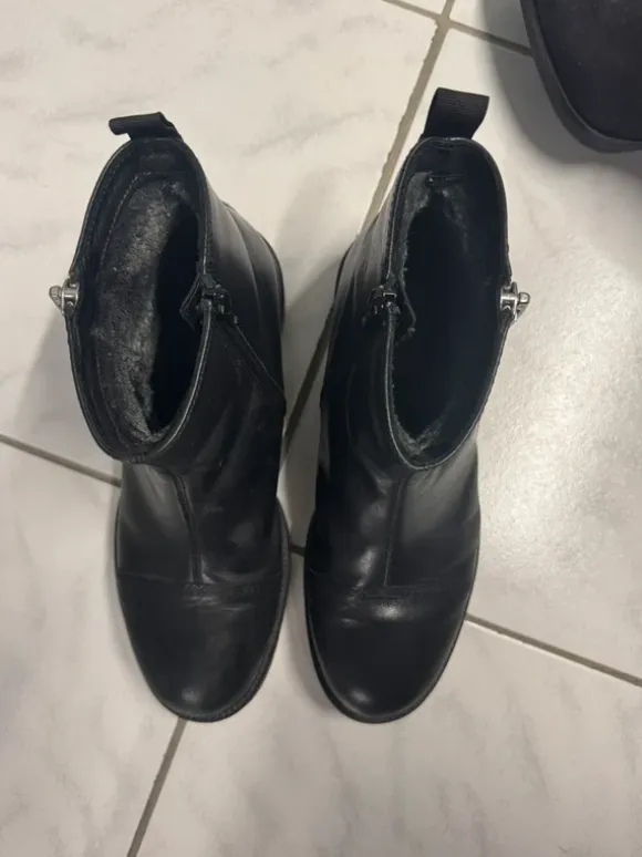 Stiefel Vagabond Schwarz Leder gefüttert