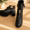 Stiefeletten neu schwarz Silber gr.39