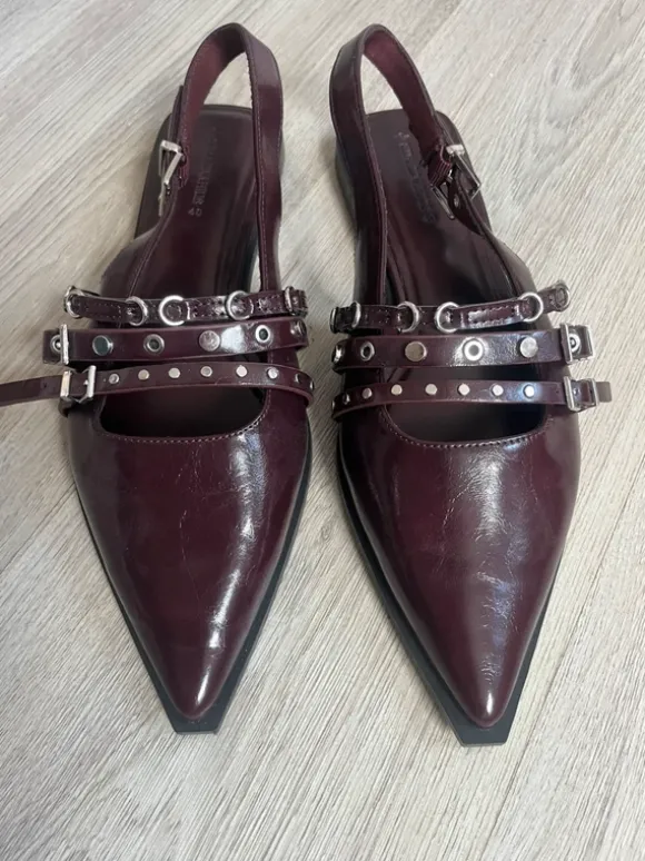 Stradivarius slingbacks Bordeaux maat 40 nieuw