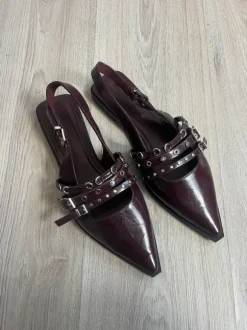 Stradivarius slingbacks Bordeaux maat 40 nieuw