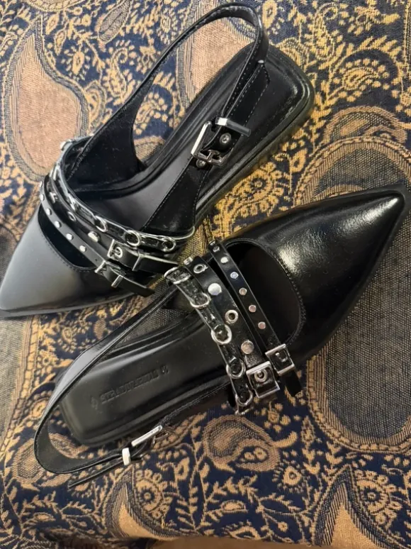 Stradivarius Sling-Ballerina - black