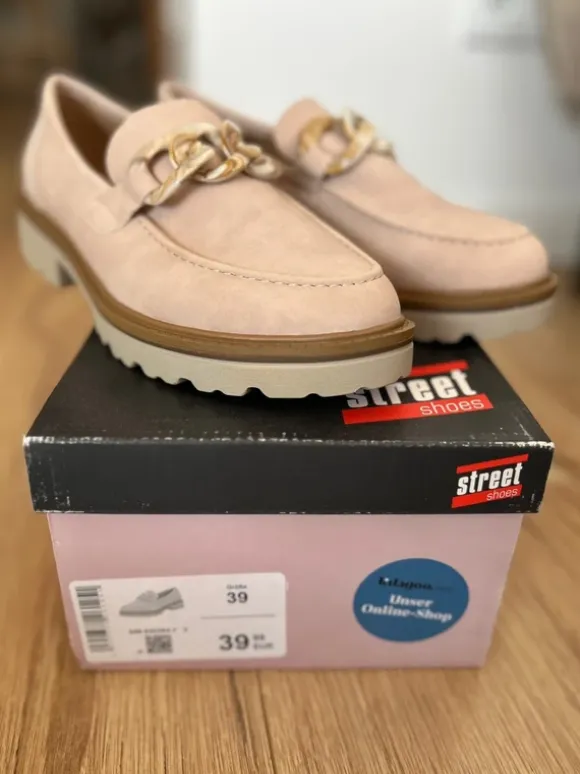 Street Shoes Slipper 39 Turnschuhe Rosa Rosé Schnalle Loafer Sommer