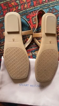 Stuart Weitzman, Modell Benni, natur Leder, 39,5 Neu