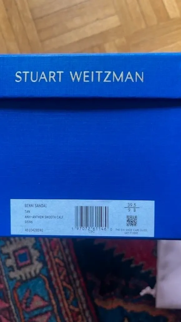 Stuart Weitzman, Modell Benni, natur Leder, 39,5 Neu