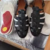Stylische Fisherman Sandalen Schwarz Gr. 38 - NEU + Gel-Sohlen GRATIS