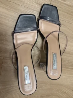 Stylische transparente Heels Größe 38