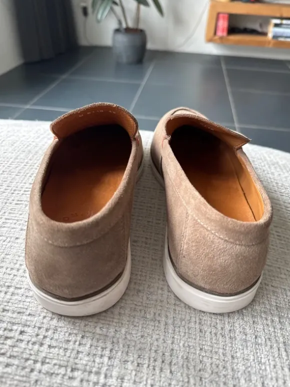 Suède Nelson loafers te koop