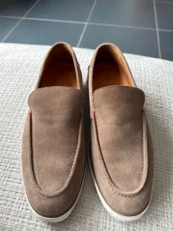 Suède Nelson loafers te koop
