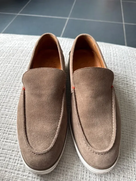 Suède Nelson loafers te koop
