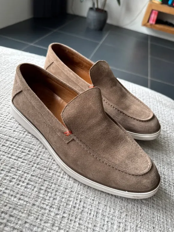 Suède Nelson loafers te koop