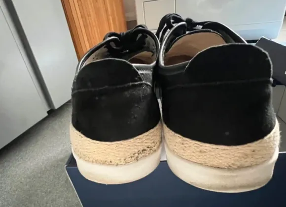 Super Deal ! Basket Espadrilles Caprice 100% Cuir noir strass