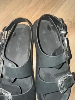 Super süße jelly Sandalen boho Stil schwarz Silber bitte Beschreibung lesen