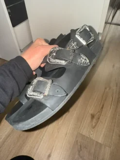 Super süße jelly Sandalen boho Stil schwarz Silber bitte Beschreibung lesen