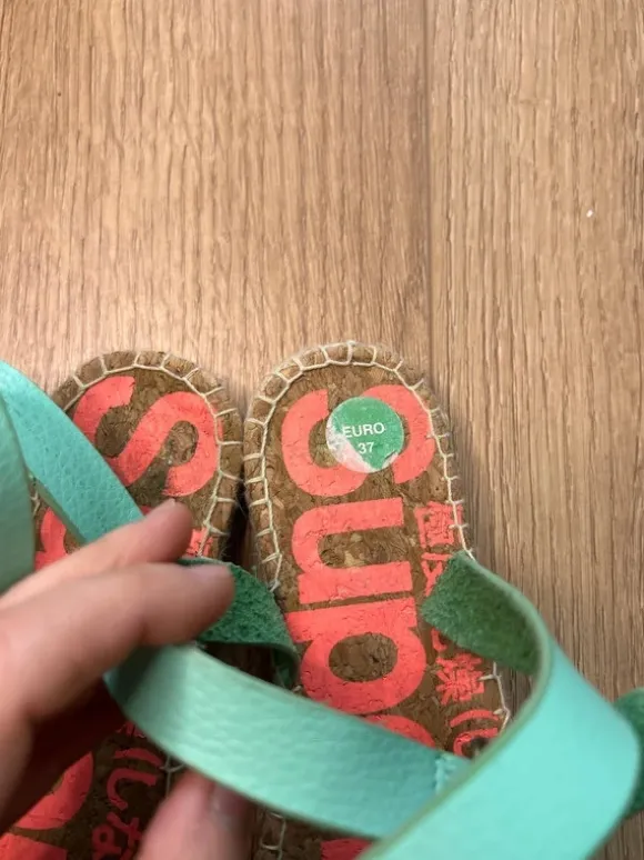 Superdry Sommer Sandalen Türkis Damen Gr. 37
