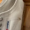 Superga Sneaker Gr. 39 weiß mit Plateausohle