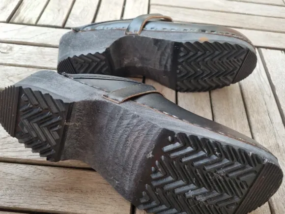 Sweden Clog – Orthopädische Holzclogs – Gr. 42 – Echtleder