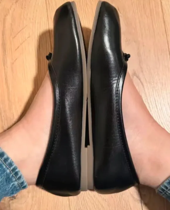 Tabi Ballerinas Schwarz Neu Japan Style Flats